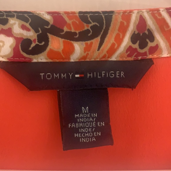 NWOT Tommy Hilfiger Orange Tie Dress - Picture 6 of 9